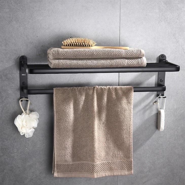 Black Towel Ladder For Bathroom factory